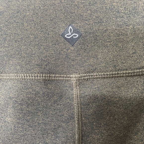 prAna Pillar Leggings Small Earth Brown Green Mid Rise Stretch Performance - Picture 5 of 8